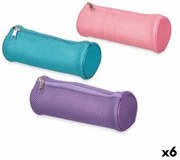 Astuccio Scuola Cilindrico Trapunta 22 x 8 x 8 cm (6 Unità)