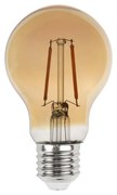 Lampada LED E27 2W Ambrata a Filamento, No Flickering - A60 Colore Bianco Caldo 2.500K