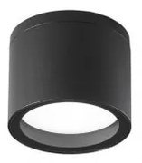 Plafoniera in alluminio tower 1xgx53 ip54 colore nero 90x90x72mm i-...