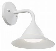 Applique Esterno Moderna Petunia Alluminio E Termoplastica Bianco Led 20W 4000K