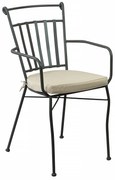 ODETTE - poltrona in metallo verniciato a polvere antracite