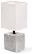 Aigostar - Lampada da tavolo 1xE14/40W/230V grigio/bianco