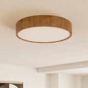 Envostar plafoniera Kerio, Ø 47 cm, legno di quercia naturale