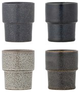 Tazzine in set per espresso marroni in gres 4 pz 150 ml Ewan – Bloomingville