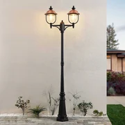 Lindby lampada da esterno Clint, 225 cm, a 2 luci, resistente all'acqua di