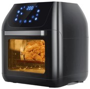 Aigostar - Forno ad aria calda 1400W/230V 12l nero