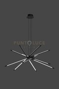 Sospensione 12 luci tabular md18001070-12ablk nero