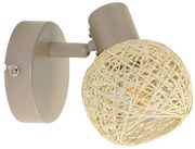 Faretto da parete DEX 1xE14/10W/230V beige/crema