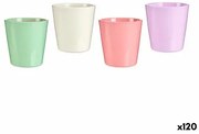 Vaso Rosa Lilla Bianco Verde Argilla (16,5 x 16 x 16,5 cm) (120 Unità)