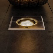 Lucande Lampada da incasso per pavimento a LED Jos, angolare, orientabile, IP67 JOS, Alluminio / Grigio / Zincato, Alluminio, Moderno, Faretto da incasso da terra