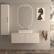 Lavabo da appoggio rettangolare in ceramica L 62 x P 36 x H 11 cm bianco