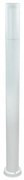 Paletto da Giardino 100cm, acciaio inox BIANCO, IK06, IP54, base E27 Base E27
