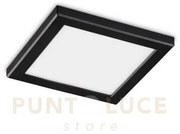 Lampada da soffitto aura pl square 3000k nero