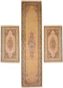 Cashmere Silk Tappeto 340x80 (Indian) Annodato A Mano