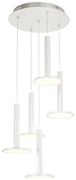 Lampadario led a 5 pendenti tua md17033012-5awh bianco