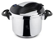 Pentola a pressione TURBO 6 l acciaio inox/nero