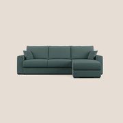 Dream Divano letto angolare in tessuto smacchiabile T05 verde
