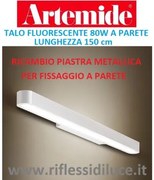 Artemide staffa a parete ricambio per Talo parete fluorescenza 150