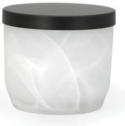 Organizer da bagno bianco in vetro per dischetti di cotone Madison – Spirella