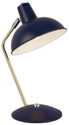 Abatjour Contemporaneo Aberdeen Acciaio Blu Ottone 1 Luce E14