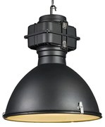Lampada a sospensione industriale intelligente nera 53 cm incl. A60 Wifi - Sicko