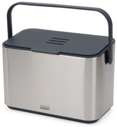 Pattumiera per rifiuti compostabili argentato 4 l Collect - Joseph Joseph