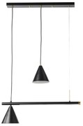 Lampadario LED moderno SOSPENSIONE TAKA LED 4000K IN ALLUMINIO nero