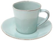Tazza in gres turchese con piattino Esme, 190 ml Nova - Costa Nova