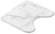 Tappetino per il bagno bianco e grigio per WC 45x45 cm Marbre – douceur d'intérieur
