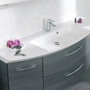 Lavabo da appoggio Cassca a incasso rettangolare L 141 x P 51 x H 5 cm bianco