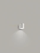 Quarondo applique alluminio tondo colore bianco per esterni attacco...