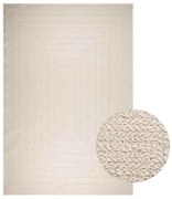 Tappeto Zızur Crema 240x340 Cm Aspetto Iuta Interni Ed Esterni /