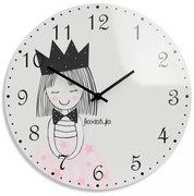 Simpatico orologio da parete per bambini con principessa