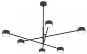 Lampadario da soffitto in acciaio NATSU 6 nero 6xGX53 Colore del corpo Nero