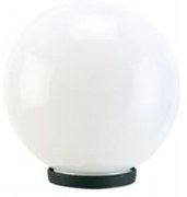 Testa-Palo 1 Luce Globo In Termoplastco Sfera Ø 20 Cm Nero - Opale