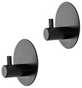 Appendini portasciugamani in acciaio nero opaco Metal