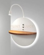 Dual applique bianca a led 3000k - 9w + 6,5w - 750 lm + 630 lm retr...