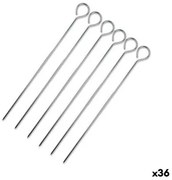 Set di Spiedini per Barbecue Wooow Metallo 6 Pezzi 20 cm (36 Unità)