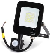 Faro proiettore Led 20W Nero da esterno IP65 Bianco freddo 6500K con sensore crepuscolare e di movimento Aigostar