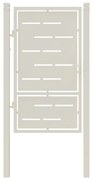 Cancello manuale con serratura manuale Privacy in ferro, apertura a sinistra, L 104.5 x H 180 cm, di colore bianco