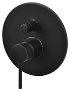 Rubinetto per doccia getto laminare cristallino monocomando Circle two nero opaco GATTONI RUBINETTERIA