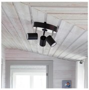 ByRydens 4200710-4002 - Faretto CORRECT 3xGU10/7W/230V nero