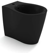 Bidet filomuro SOFT OLYMPIA CERAMICA L 36 x H 42 x P 55 cm Nero lucido