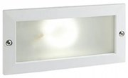 Segnapasso Esterno Incasso Aperto Escape Alluminio E Vetro Bianco Led 10W 3000K