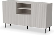 Comò Paxos KM-1 in finitura cashmere e nero – 150x40x84 cm