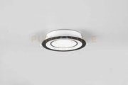 Core faretto led 10w 1040lm, 3000k da incasso plastica nera satina...