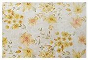 Tappeto DKD Home Decor Giallo Bianco Poliestere Cotone Fiori (120 x 180 x 0.5 cm)