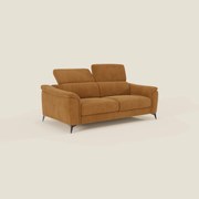 Arcos Divano 3 posti - piedini alti e poggiatesta reclinabili in microfibra impermeabile T11 cuoio