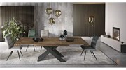 Tavolo sala da pranzo allungabile 260 cm in laminato KARMA Teak
