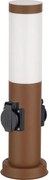 Brilagi - Lampada da esterno con 2 prese SCHUKO 1xE27/15W/230V 40 cm IP44 marrone